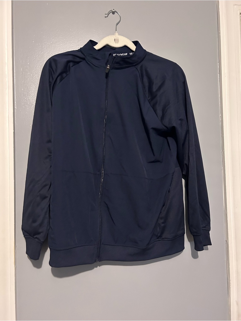 & Other Stories Navy Full-Zip Performance Jacket